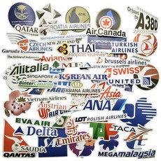 포트렘 캐리어스티커 노트북스티커 꾸미기, 04_항공사로고