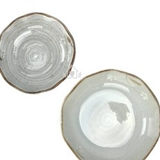 도자기 설화 웨이브구프 앞접시 라면볼 한정식그릇, 로코 설화 웨이브구프 소