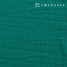 천가게 이중 요루 거즈 원단 대폭 면 워싱 천 무형광 크리미 25종 한마, 14) 청록, 1개