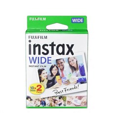 후지 인스탁스 와이드필름 인스턴트 주디카인메카 브러시드 화이트 엣지 10장