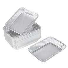 돈시크 30팩 그릴 드립 팬 웨버 6415 그릴용 그리스 팬 라이너 스피릿용 제네시스 트래블러 Q 시리즈 일회용 알루미늄 호일 트레이 액세서리 8.5인치 x 6인치"에 호환, DONSIQIZZ Weber 6415 그릴과 호환되는