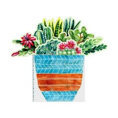 꽃책 팝업북 집들이 옐로우 입체 부케북 해치 선물 도서, C. WH화분책책 속 다육식물