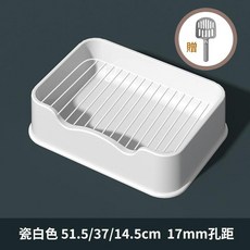 大號狗廁所專用便盆 瓷白色, 白色 孔距17mm, 1個