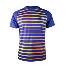 리닝 남성 트레닝복 반팔티 남자 배드민턴 티 블루 한필마트