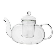 내열유리 티포트 티팟, 투명, 1개, 1.5L