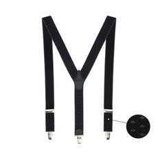 다이아 프린팅 블랙 멜빵 클립 서스펜더_SP05 hay+7557fG