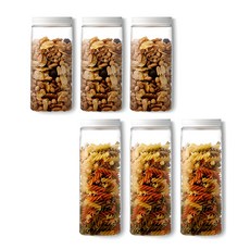 LocknLock 樂扣樂扣 門邊收納罐 1L 3入 + 1.3L 3入, 1套