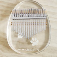 Likembe 透明腳掌卡林巴琴17音+收納殼組