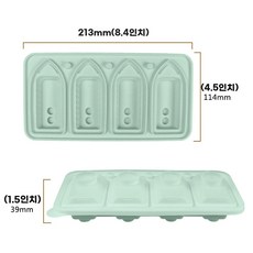 배모양얼음틀 디저트 몰드 틀, A.배모양의얼음트레이1개녹색21.3x11.4c