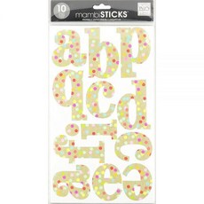 [ 940471 ] Me & my BIG ideas \"Confetti Kraft\" 알파벳 스티커 대형 10장, [ 940471 ] Me & my BIG ideas "