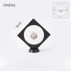 jlt3D 플로팅 액자 주얼리 디스플레이 섀도우 박스 스탠드 랙 코인 링 펜던트 홀더 보호 보석 스톤 프레