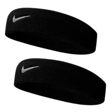 Nike 運動頭帶黑2入+時尚口罩, Black, 1組