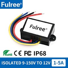 Fulree®절연 DC 부스트 벅 스텝 업 다운 전력 컨버터 100V 84V 72V 60V ~ 1A 2A 3A 5A, 01 DC 84V 100V(75-150V), 04 DC 12V 4A 48W Max