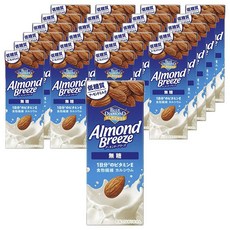 BLUE DIAMOND 藍鑽 Almond Breeze杏仁奶 無糖口味, 24入, 200ml
