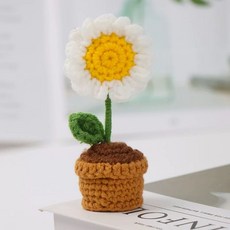 해바라기 뜨개질 DIY 크로셰 더블 뜨개질키트 키트 뜨개식물