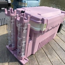 【開發票/統編】多功能路亞釣箱 輕便收納 加厚加大空間 戶外工具魚箱 大容量釣魚路亞箱 插桿設計, 雅緻灰,大號路亞箱請勿下超商!選新竹嘉里等, 1個