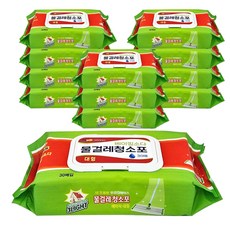 우리집에이스 물걸레청소포 (대형 38*20), 12개