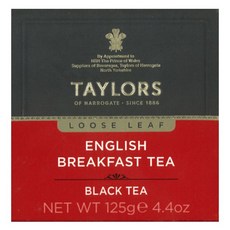 테일러스오브헤로게이트 루스 리프 잉글리쉬 브랙퍼스트 티, 1개, 125g