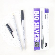 (오렌지미싱) 은펜 1타 은펜빅볼 가죽용 초크 어두운천, 1개