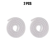 Ninebot Max G30 Xiaomi M35 스쿠터 1M 전기 라인 프로텍터 튜브 와인딩 액세서리 2/4/8/1Pcs, 14 2 Pcs White