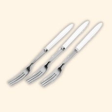 (수담스토어) 스텐 간식 과일포크 미니 디저트 다과포크 1 15cm 3개