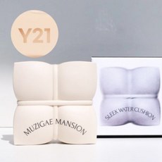 MUZIGAE MANSION Sleek Water Cushion 氣墊粉餅, 1個, 綁繩持久水光氣墊(米白色)-Y21 現