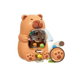 카피바라 미니 농구 게임기 구슬 슈팅 뽑기 머션, 베이지 카피바라