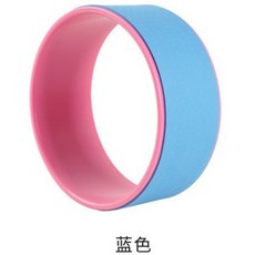 瑜珈輪 運動滾筒 健身器材 200kg承重 高密度TPE外圈6MM 防滑表面 舒展脊柱, 1個, 【瑜珈輪】藍色