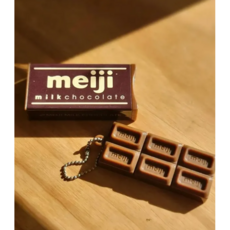 초콜릿 모양 스트레스 해소 초코 클릭커 키링