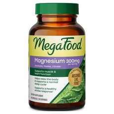 Mega Food 甘胺酸鎂蘋果酸鹽檸檬酸鹽 300毫克膠囊, 1個, 60錠