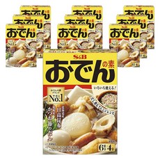 S&B 愛思必 關東煮高湯粉 4包入, 10盒, 80g