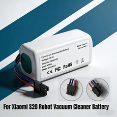 Xiaomi S20 로봇 진공 청소기 내구성 청소 배터리 교체 부품에 사용되는 기존 팩 14.4V 6800mAh, [03] 5200mAh