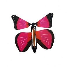 마술 나비 날리기 도구 핑크 검정 날개 펼침 어린이 교육 놀이 용품 실내 활동, 1개