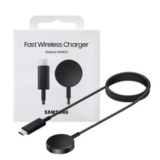 삼성 정품 갤럭시 워치 무선 10W 고속 충전기, EP-OL300(블랙), 1개