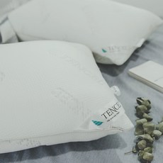 絲薇諾 MIT 舒壓天絲枕頭 親膚透氣 舒適支撐 75x48x20cm, 白色, 1件