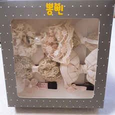 乒乓刺繡蕾絲髮夾套組