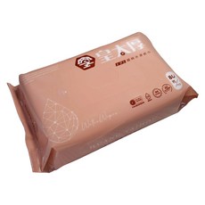 皇太厚EDI超純水濕紙巾，80抽不連抽設計，無酒精香精螢光劑染色，溫和純淨居家外出皆適用, 1個, 80抽