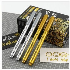 (DD) 페인트마카 (금색 은색), 은색1개