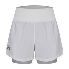 [매장정품] 언더아머 여성 UA 스피드포켓 투인원 쇼츠 1377031-100.