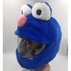 라이더 핫템23종 오토바이헬멧커버 탑박스 하이바, 빅아이 다크블루