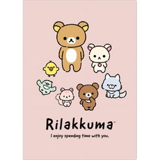 Rilakkuma A4 寬邊翻頁式 20層 資料夾, 1個