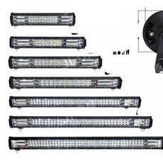 차량용 써치바 구급차 안개등 세트 램프 랜턴 서치라이트, 47 슈퍼라이트 80CM 144구슬 화이트라이