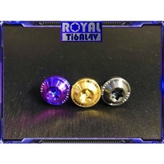 ROYAL 鈦合金螺絲 M10*10F 1.25 後照鏡 64正鈦螺絲, 土豪金,M10X10正反牙(可鎖支架), 1個