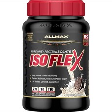ALLMAX ISOFLEX分離乳清蛋白粉, 餅乾和奶油, 1個, 907克