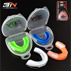 廣隆 BN護齒 拳擊 散打 搏擊 EVA材質 籃球 無毒安全可食性矽膠 空手道 跆拳道 運動牙套 單雙層, 1個, 成人款-橘色