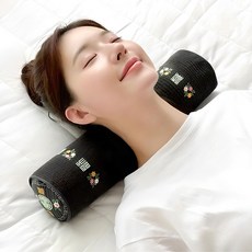 연예인이 사용한 경추베개, 비즈폼, 1개, 피그먼트 차콜