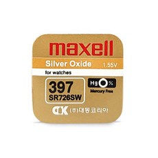 맥셀 MAXELL SR726SW 397 1.55V 32mAh, 1개, 1개입