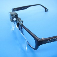 독서 바느질 노안엔 간편 핸즈프리 안경탈부착 클립형 2배율 돋보기 확대경 2X, 단품, 1개