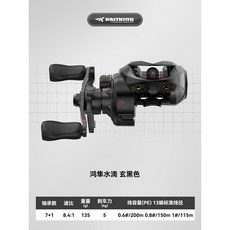 KASTKING 鴻隼Ultra 水滴輪 新春版 限量發售, 鴻隼微物水滴輪-玄黑色,左手型