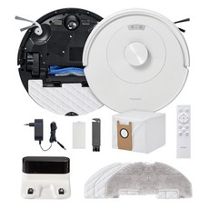 [신제품] 홈리아 로봇청소기 스마트 물걸레 청소 강력 흡입 자동충전, 화이트